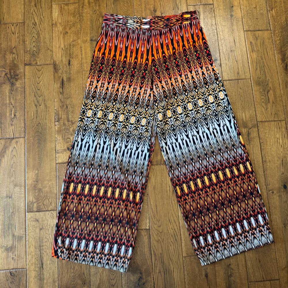 Lot of 3 Womens Sharagano Women's Wide-Leg Stretch Palazzo Pants and Blouse Sz L - Picture 13 of 15